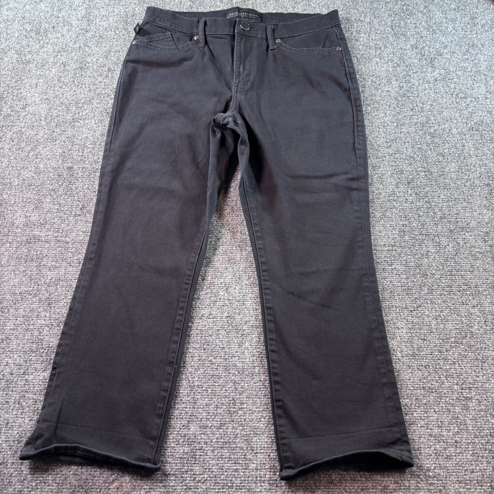 Rock & Republic Kendall Jeans‎ Womens 10 Black Straight Leg Stretch Denim Denim